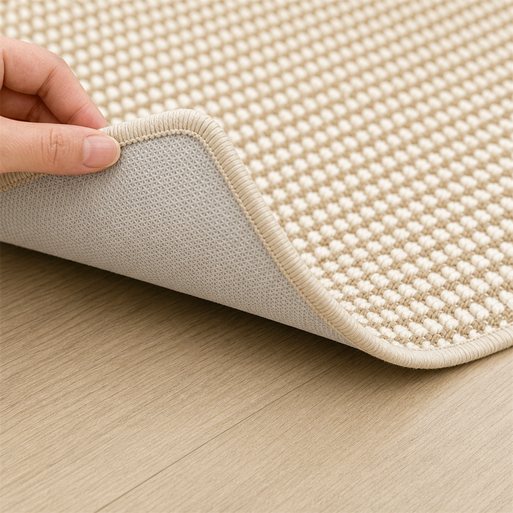 Detalhe visual do Tapete de Sisal para Sala Grande Antiderrapante – Viorenna