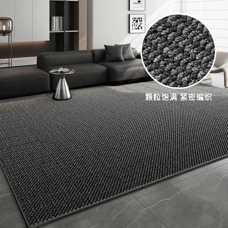 Tapete de Sisal para Sala Grande Antiderrapante com detalhe da base antiderrapante