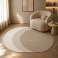 Tapete Felpudo Irregular para Sala para Sofá e Mesa de Centro valorizando a decoração da sala