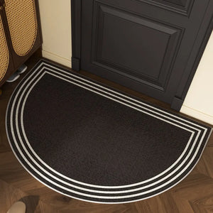 Tapete Meia-Lua para Entrada Antiderrapante em sala decorada
