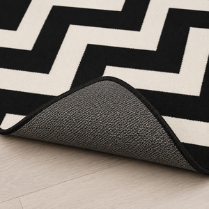 Detalhe de textura e acabamento do Tapete Minimalista para Sala Grande para Sofá e Mesa de Centro – Viorenna