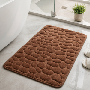 Tapete para Banheiro Absorvente com Textura 3D Antiderrapante em ambiente decorado – Viorenna