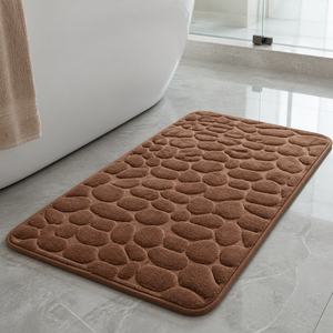 Detalhe de estrutura e acabamento do Tapete para Banheiro Absorvente com Textura 3D Antiderrapante – Viorenna