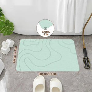 Tapete para Banheiro Absorvente de Secagem Rápida em banheiro ou lavabo