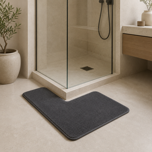 Tapete para Banheiro em L Absorvente e Antiderrapante em ambiente decorado – Viorenna