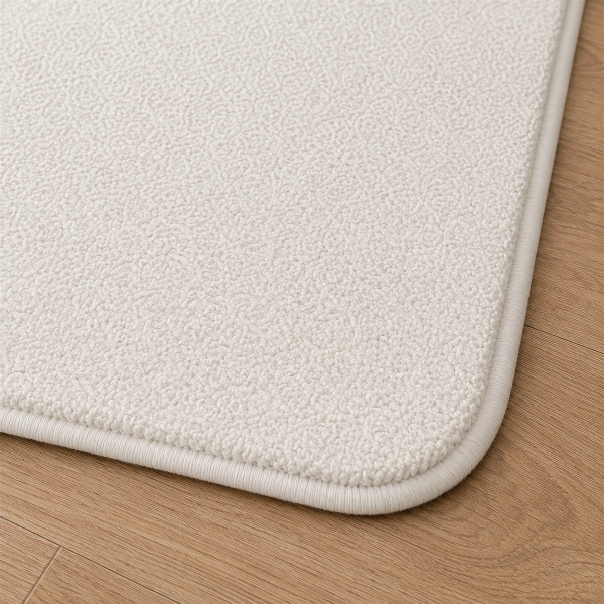 Detalhe técnico do Tapete para Quarto Felpudo Antiderrapante – Viorenna