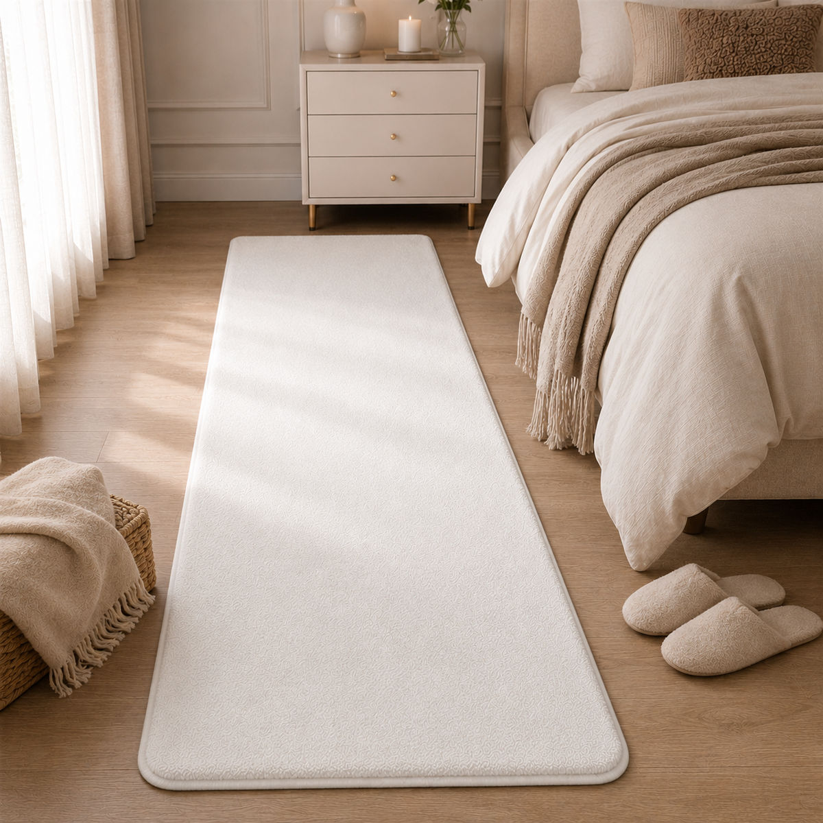 Tapete para Quarto Felpudo Antiderrapante em imagem complementar do produto – Viorenna