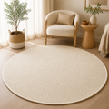 Variante clara do tapete redondo de sisal para sala – Viorenna