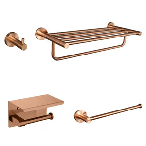 Toalheiro para Banheiro Rosé Gold em Aço Inox em banheiro ou lavabo
