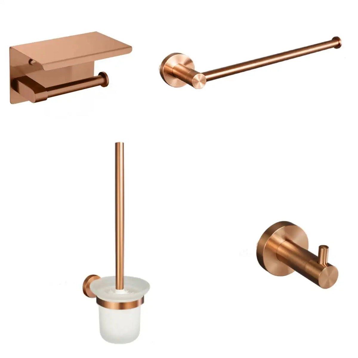 Toalheiro para Banheiro Rosé Gold em Aço Inox com detalhe de textura e acabamento