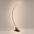 Variante Café com Luz Neutra da luminária de chão curva LED