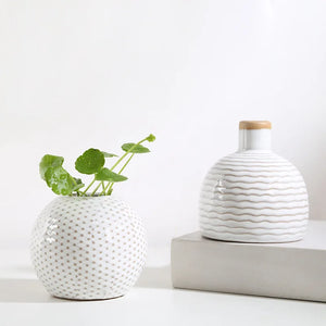 Vaso Aromatizador Decorativo em Cerâmica em sala decorada