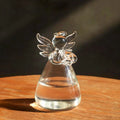 Vaso Decorativo Anjo Hidropônico de Vidro para Mesa em sala decorada