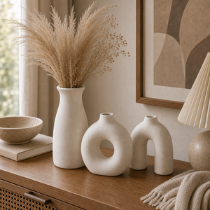 Vaso Decorativo Boho de Cerâmica para Mesa - imagem 09 final conversao premium Viorenna