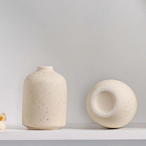Vaso Decorativo Boho Moderno de Cerâmica para Mesa em sala decorada