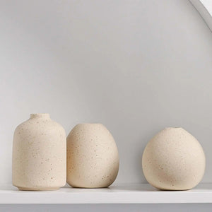 Vaso Decorativo Boho Moderno de Cerâmica para Mesa em sala decorada