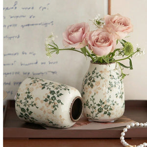 Vaso Decorativo Craquelado Boho de Cerâmica para Mesa em sala decorada