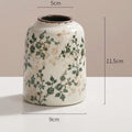 Vaso Decorativo Craquelado Boho de Cerâmica para Mesa em sala decorada