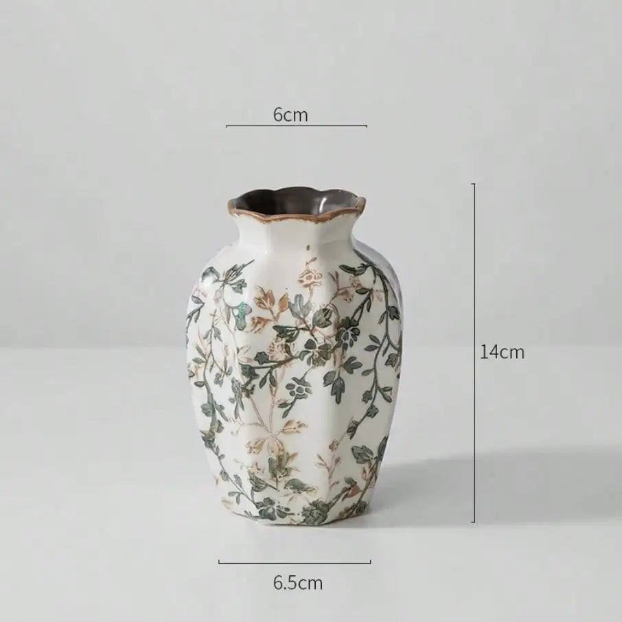 Vaso Decorativo Craquelado Zen Japonês de Cerâmica para Mesa em sala decorada