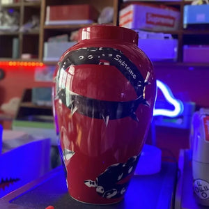 Vaso Decorativo de Cerâmica para Plantas com detalhe de textura e acabamento