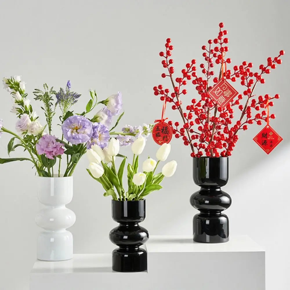 Vaso Decorativo de Vidro para Mesa em sala decorada