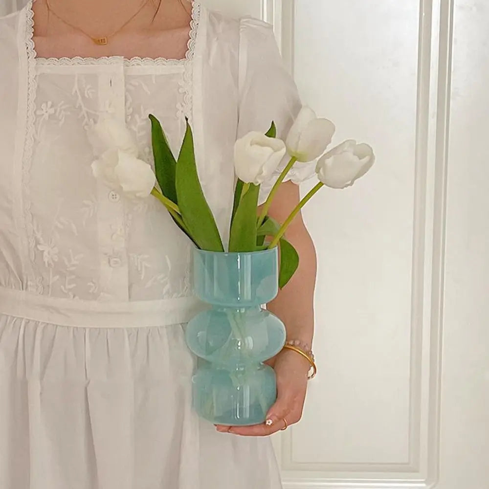 Vaso Decorativo de Vidro para Mesa em sala decorada