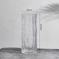 Vaso Decorativo Glacier Transparente Mini de Vidro para Mesa em sala decorada