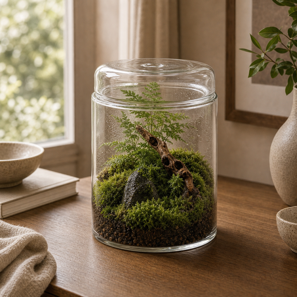 Vaso Decorativo Gotas de Orvalho de Vidro para Plantas - imagem 06 angulo secundario premium Viorenna
