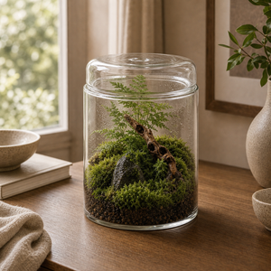 Vaso Decorativo Gotas de Orvalho de Vidro para Plantas - imagem 06 angulo secundario premium Viorenna