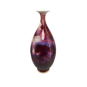 Vaso Decorativo Jade Spring Grande de Cerâmica para Aparador em sala decorada