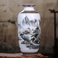 Vaso Decorativo Jingdezhen de Porcelana para Rack em sala decorada