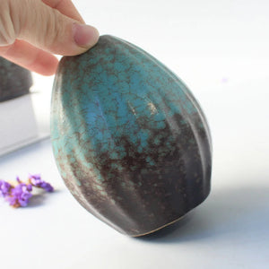 Vaso Decorativo Mini de Cerâmica para Mesa em sala decorada