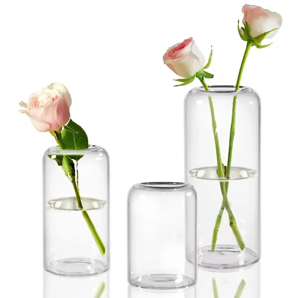 Vaso Decorativo Moderno de Vidro para Mesa em sala decorada