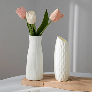 Vaso Decorativo Nórdico de Cerâmica para Mesa em sala decorada