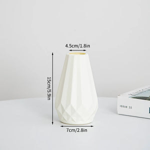 Vaso Decorativo Nórdico de Cerâmica para Mesa em sala decorada