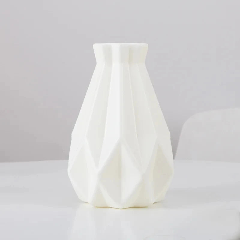 Vaso Decorativo Nórdico Moderno de Plástico para Aparador em sala decorada