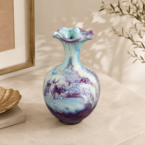 Vaso Decorativo Porcelana Jun Craquelado de Porcelana para Aparador na galeria do produto