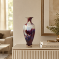 Vaso Decorativo Porcelana Jun Grande de Porcelana para Sala sobre aparador, mesa ou rack